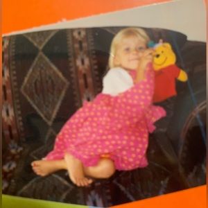 ISO pink blanket yellow flowers, ruffle edging, Gymboree blanket